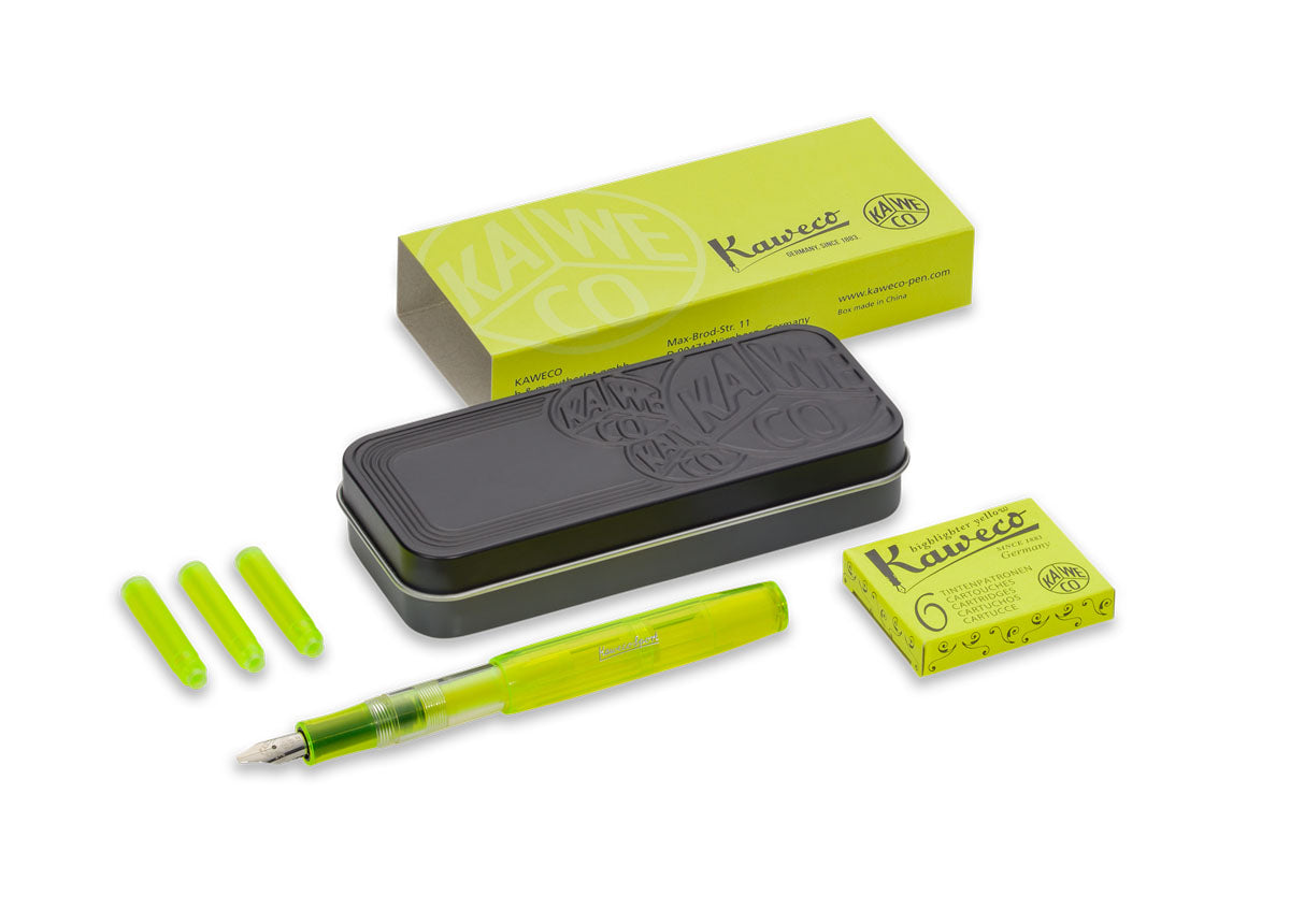 Kaweco Surligneur Set Jaune Fluo