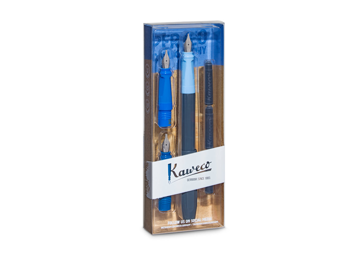 Kaweco PERKEO Bleu Set Calligraphie