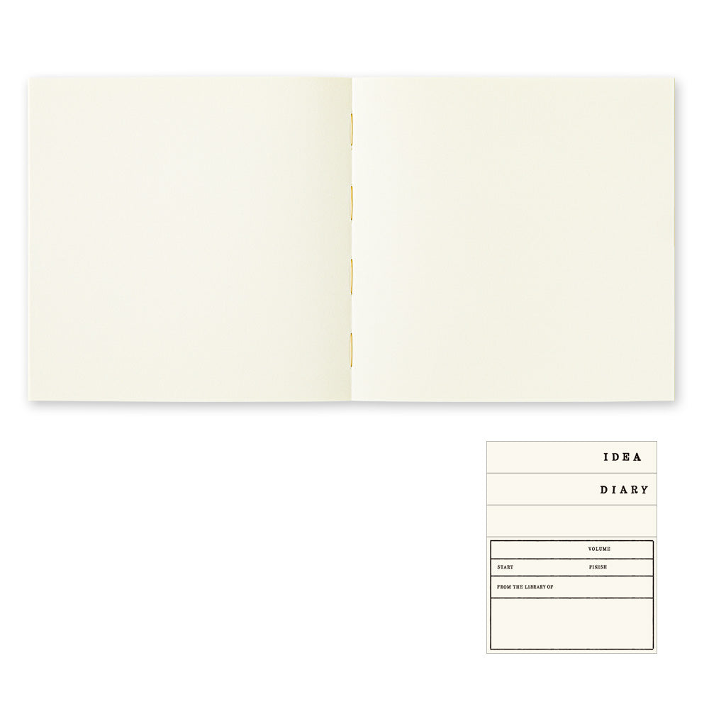 MD Notebook A5, Blanc Papier Epais Carré