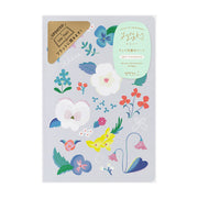 Notebook Yuru Log - Ouverture à plat - Fleurs