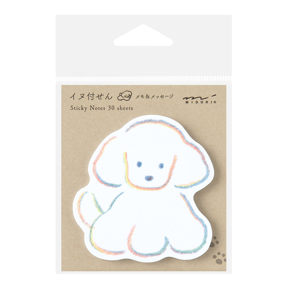 Note sticker Chien Découpé