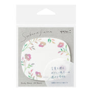 Sticker Transparent Fleurs roses
