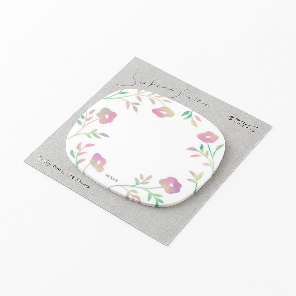 Sticker Transparent Fleurs roses