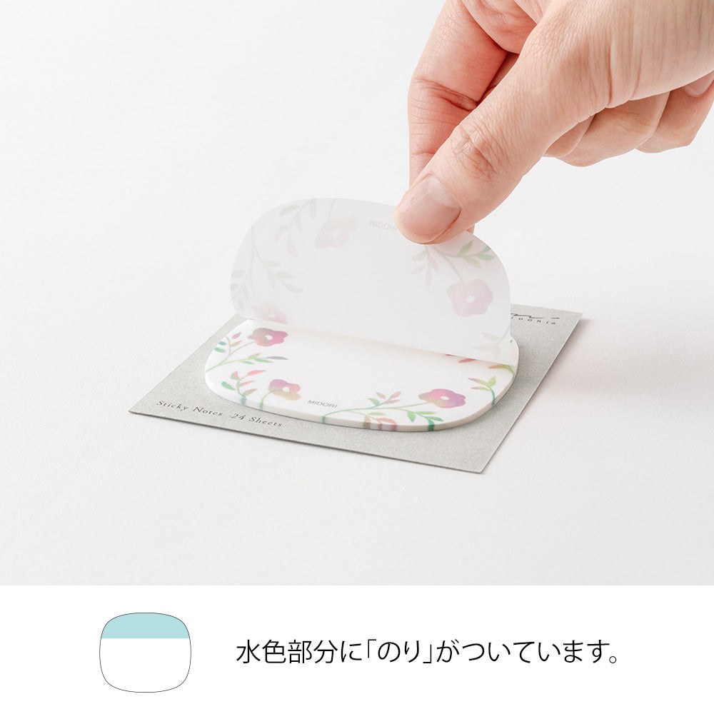 Sticker Transparent Fleurs roses