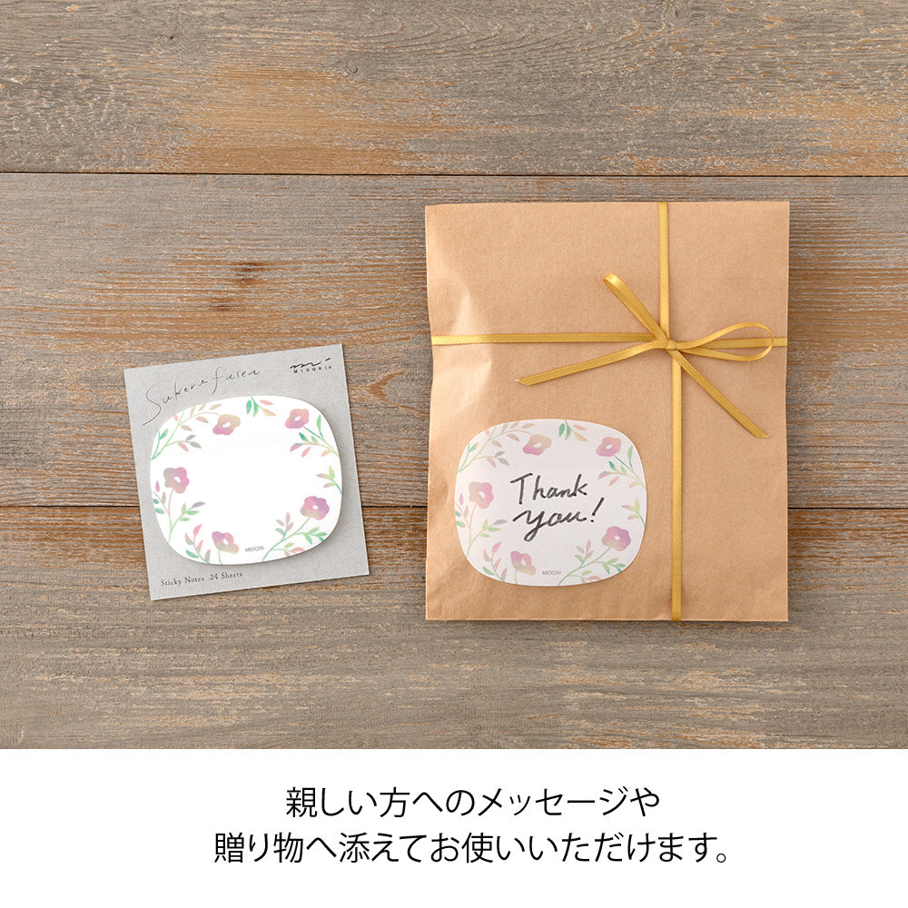 Sticker Transparent Fleurs roses