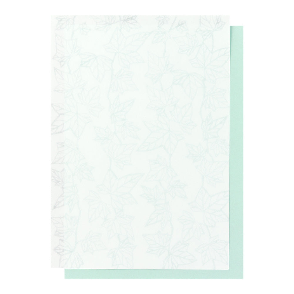 Bloc papiers Feuille verte