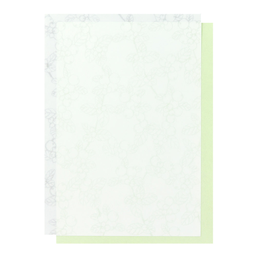 Bloc papiers Feuille verte
