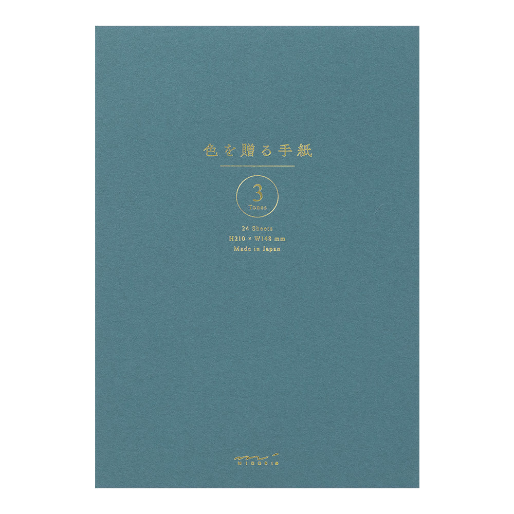 Bloc bleu papiers 3 couleurs