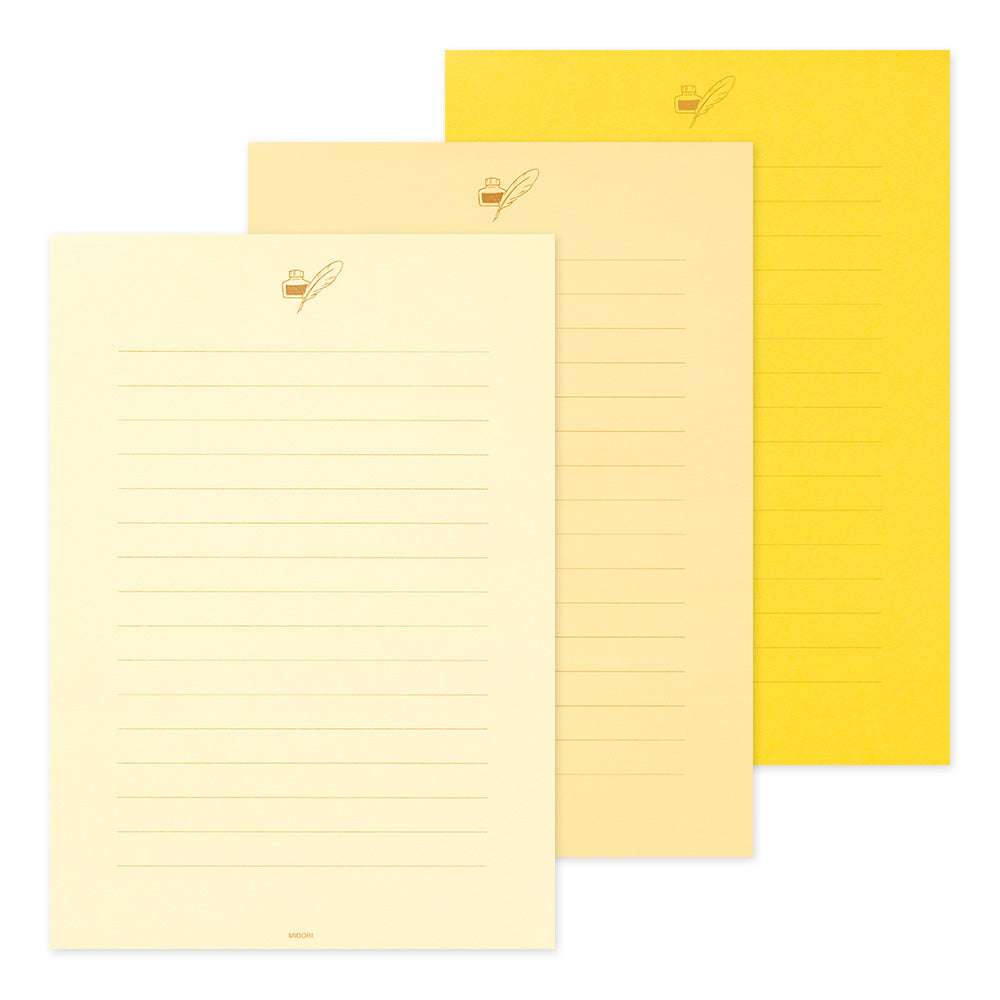 Bloc or papiers 3 couleurs