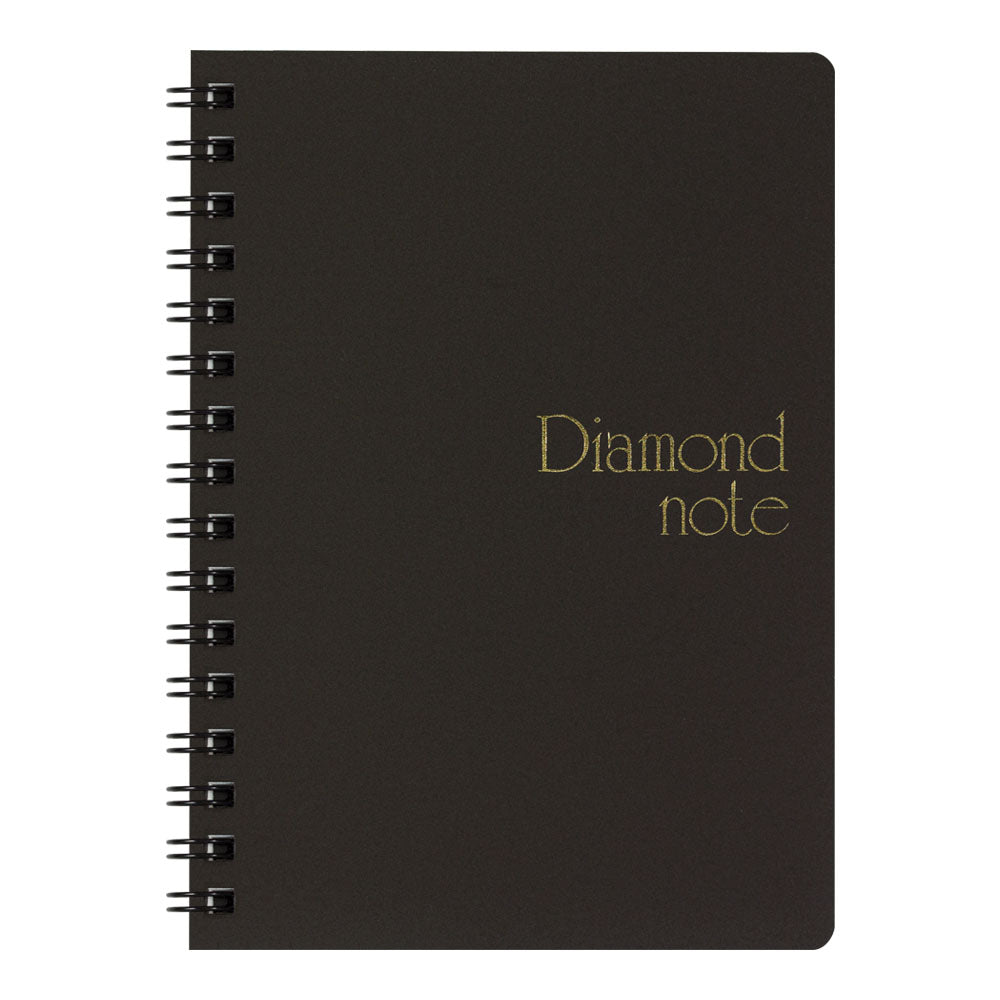 Diamond Mémo taille A6 Noir, Ligné
