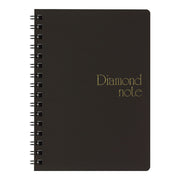 Diamond Mémo taille A6 Noir, Ligné
