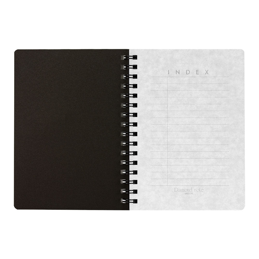 Diamond Mémo taille A6 Noir, Ligné