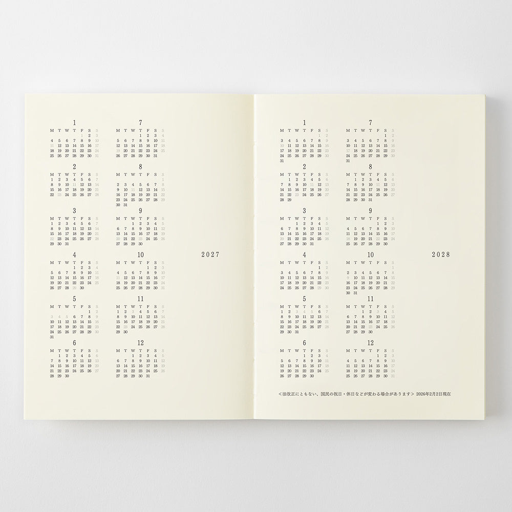 MD Notebook Diary A6 2027