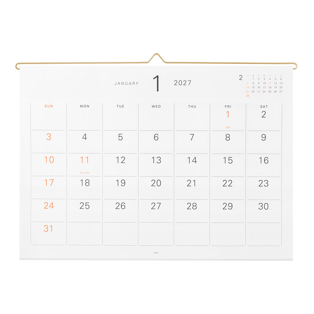 Hanger Calendar 2027
