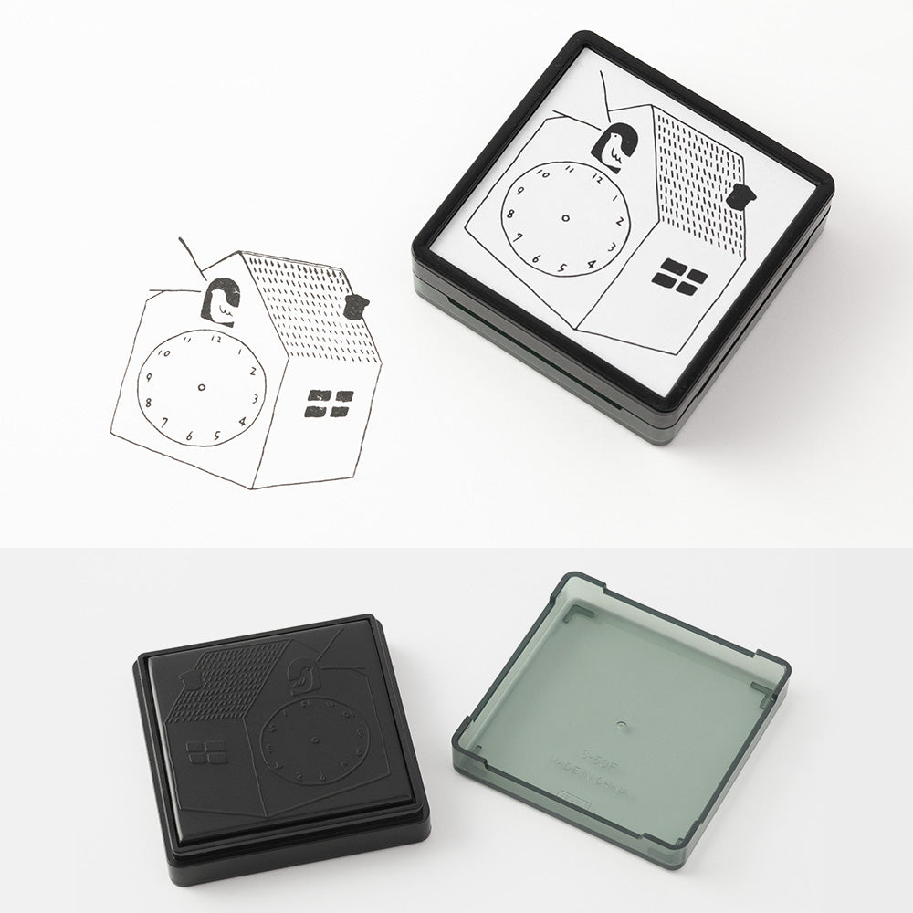 Tampon Horloge pré-encrée