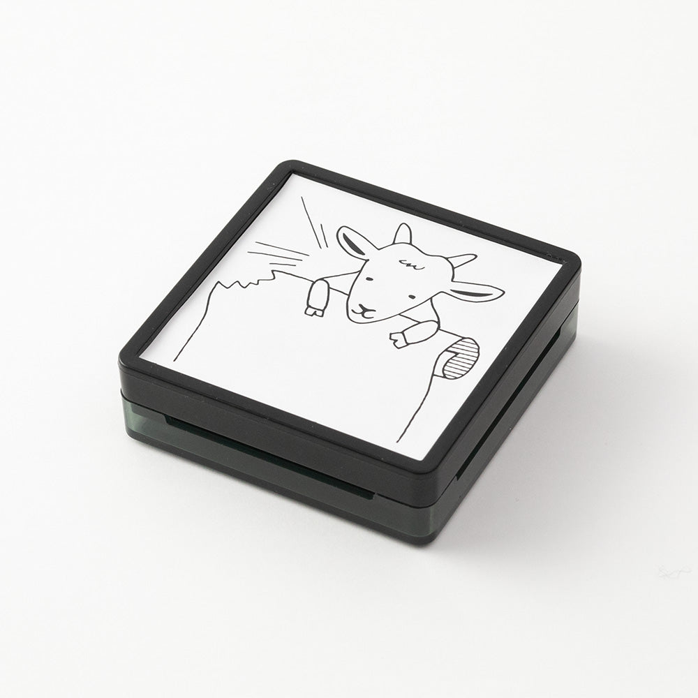 Tampon Chèvre pré-encrée