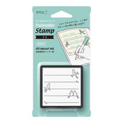 Tampon Oiseau pré-encrée