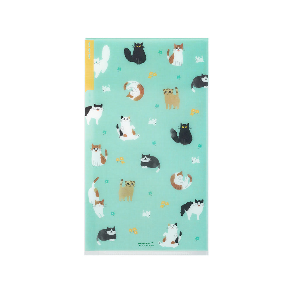 Pochette 3 Onglets A5 Slim, Chat