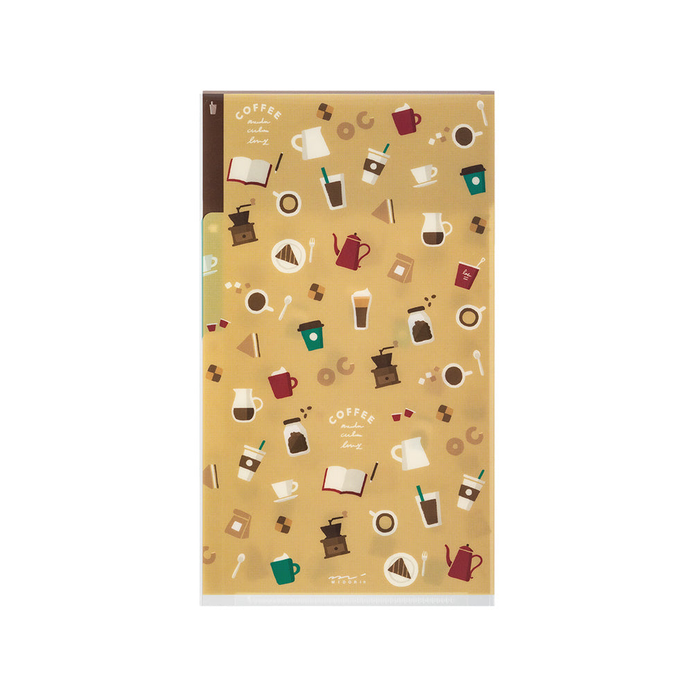 Pochette 3 Onglets A5 Slim, Café
