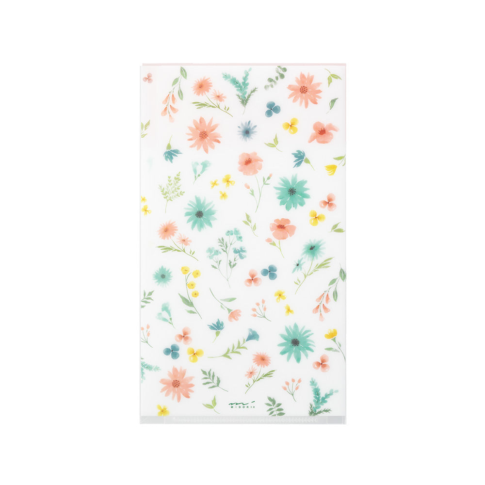 Pochette 3 Onglets A5 Slim, Fleur