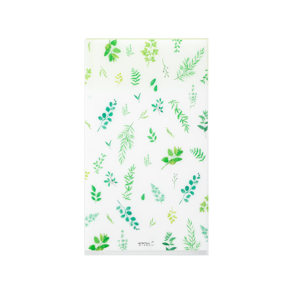 Pochette 3 Onglets A5 Slim, Feuilles