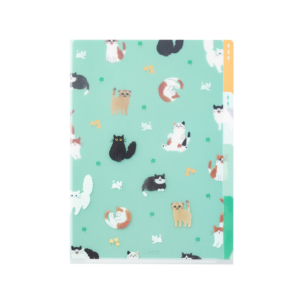 Pochette 3 Onglets A5, Chat