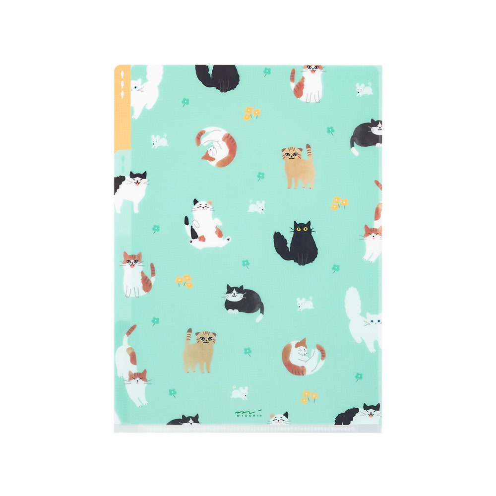 Pochette 3 Onglets A5, Chat
