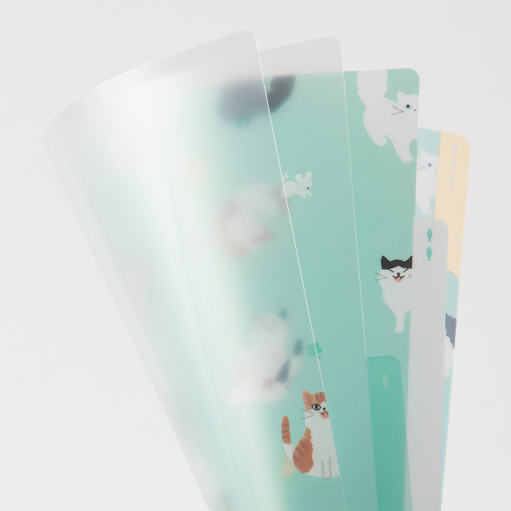 Pochette 3 Onglets A5, Chat