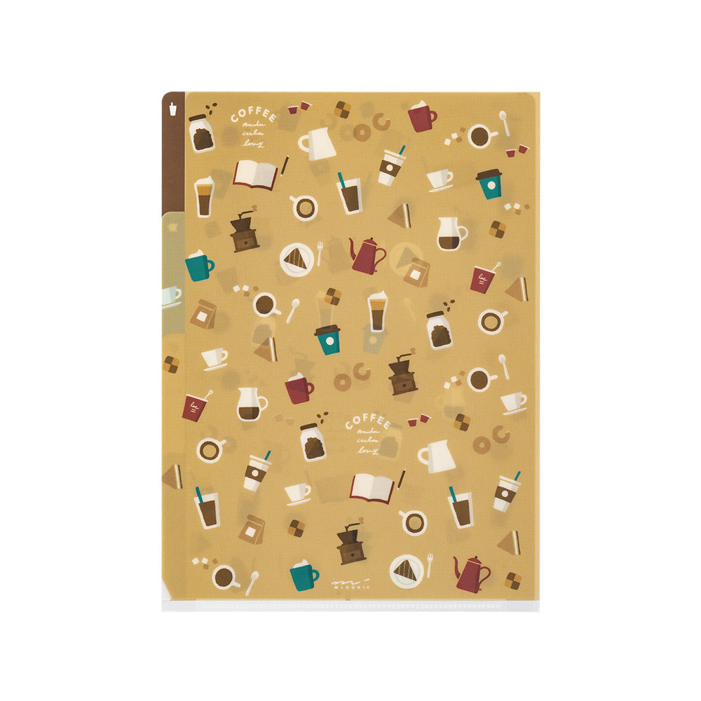 Pochette 3 Onglets A5, Café