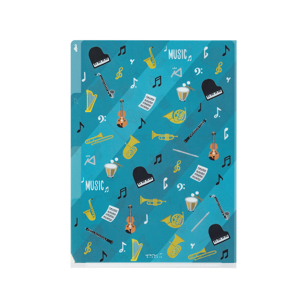 Pochette 3 Onglets A5, Musique