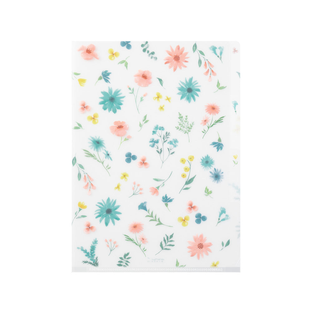 Pochette 3 Onglets A5, Fleur