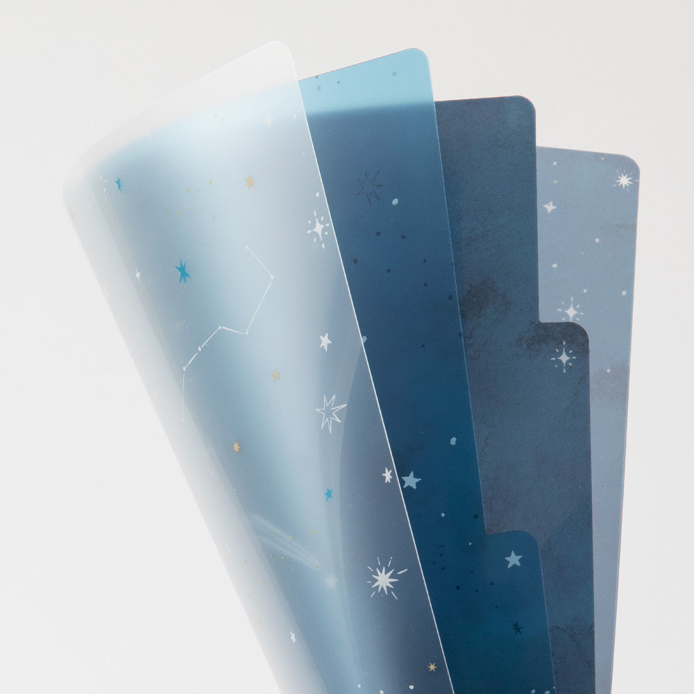 Pochette 3 Onglets A5, Ciel étoilé