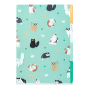 Pochette 3 Onglets A4, Chat