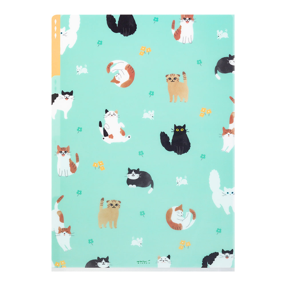 Pochette 3 Onglets A4, Chat