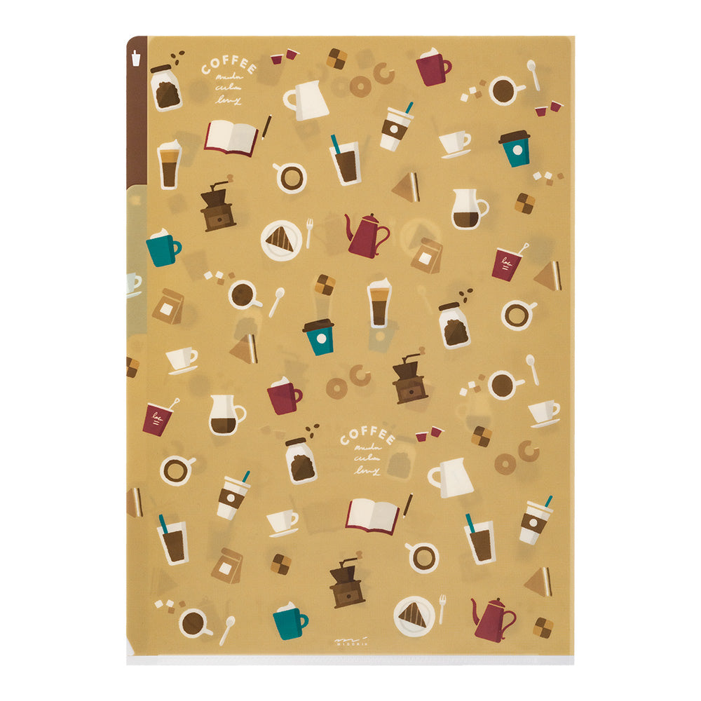 Pochette 3 Onglets A4, Café