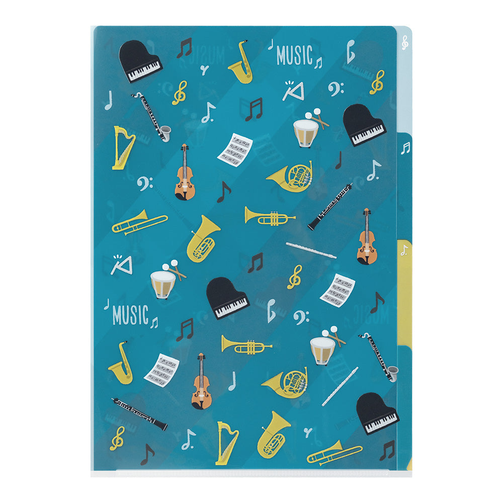 Pochette 3 Onglets A4, Musique