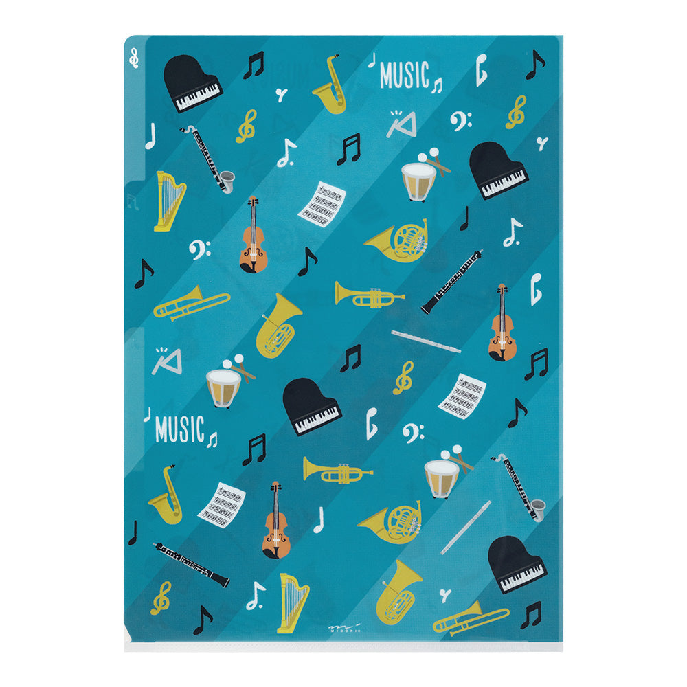 Pochette 3 Onglets A4, Musique