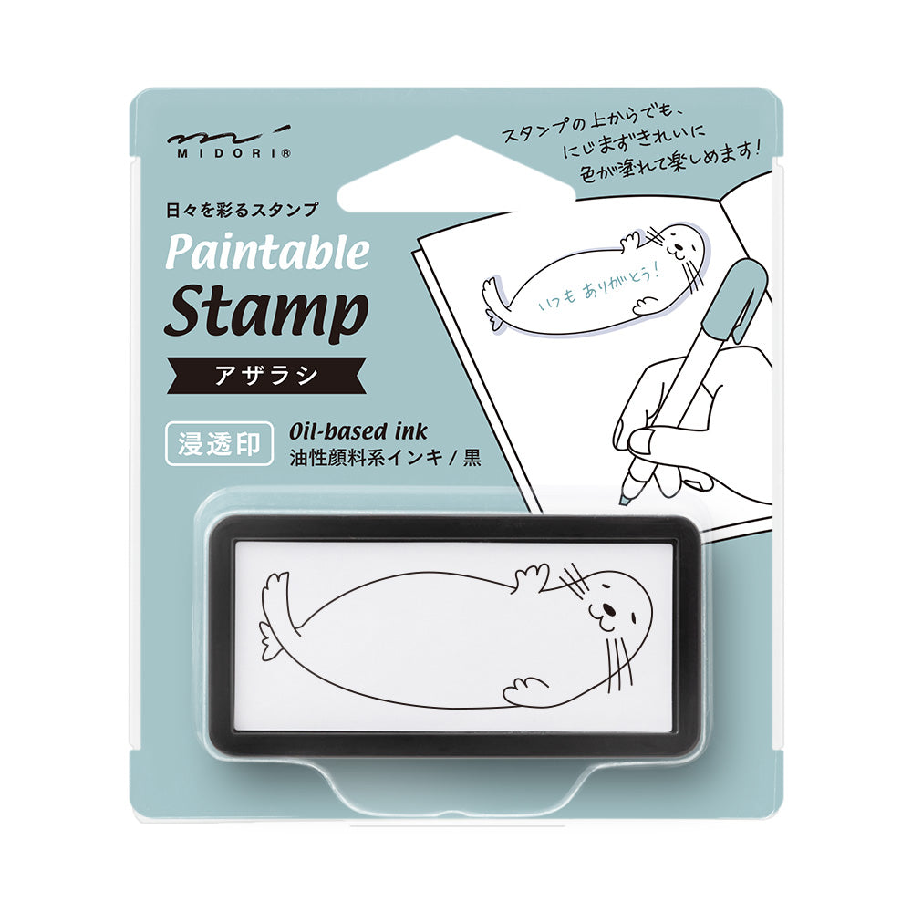 Mini tampon Phoque pré-encrée