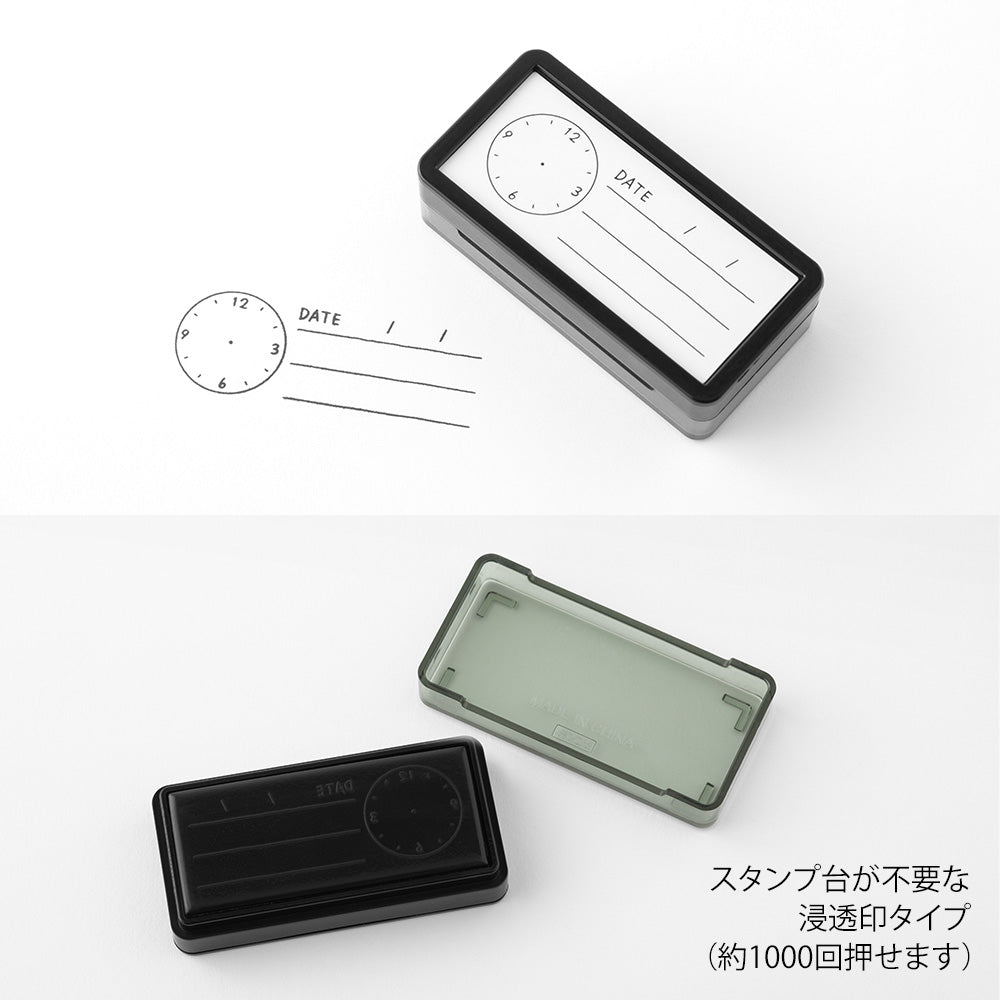 Mini tampon Horloge pré-encrée