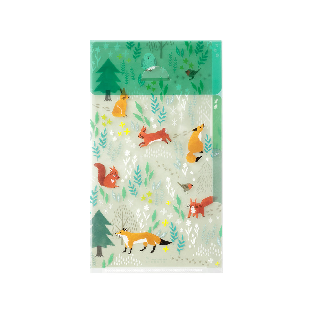 Pochette 3 Onglets A5 Slim, Animaux Nordiques
