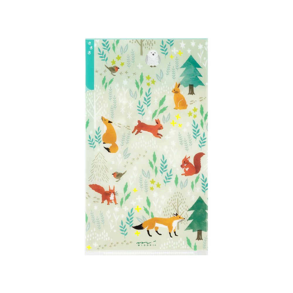 Pochette 3 Onglets A5 Slim, Animaux Nordiques