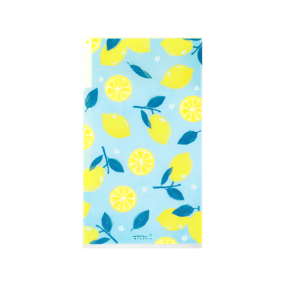 Pochette 3 Onglets A5 Slim, Citron