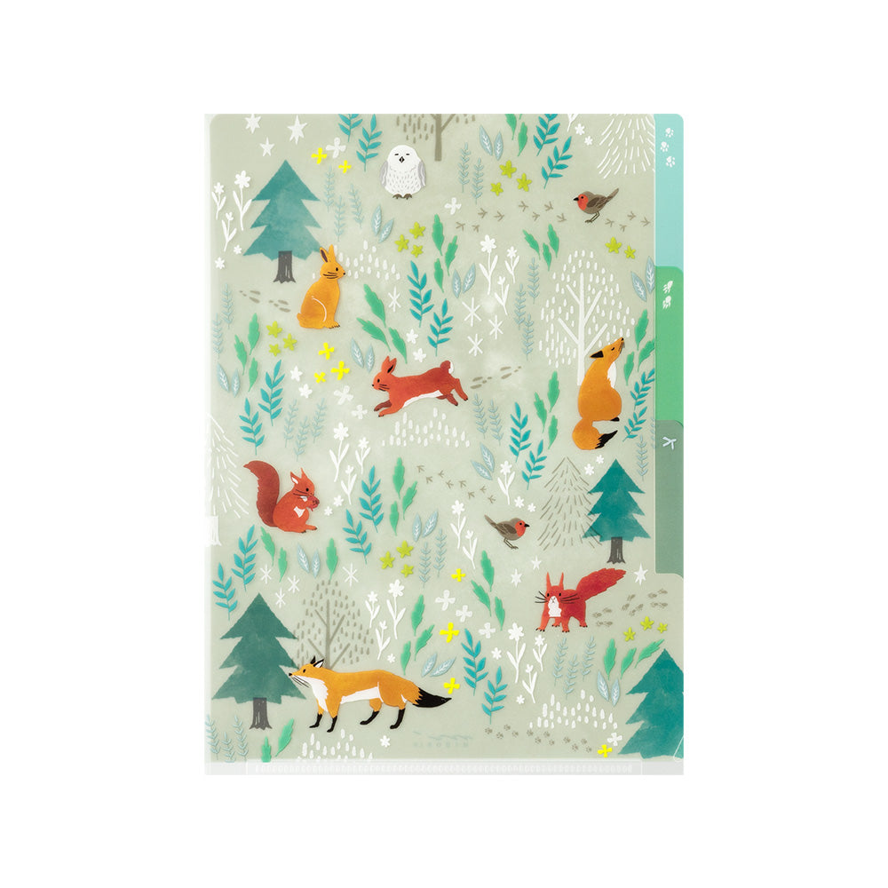 Pochette 3 Onglets A5, Animaux Nordiques