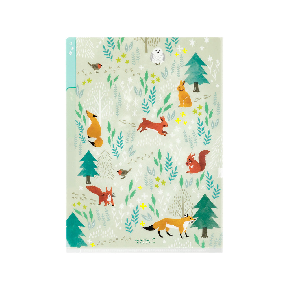 Pochette 3 Onglets A5, Animaux Nordiques