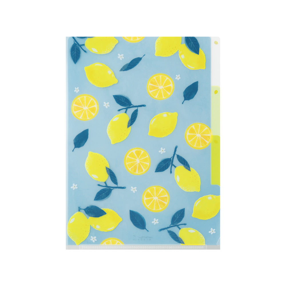 Pochette 3 Onglets A5, Citron