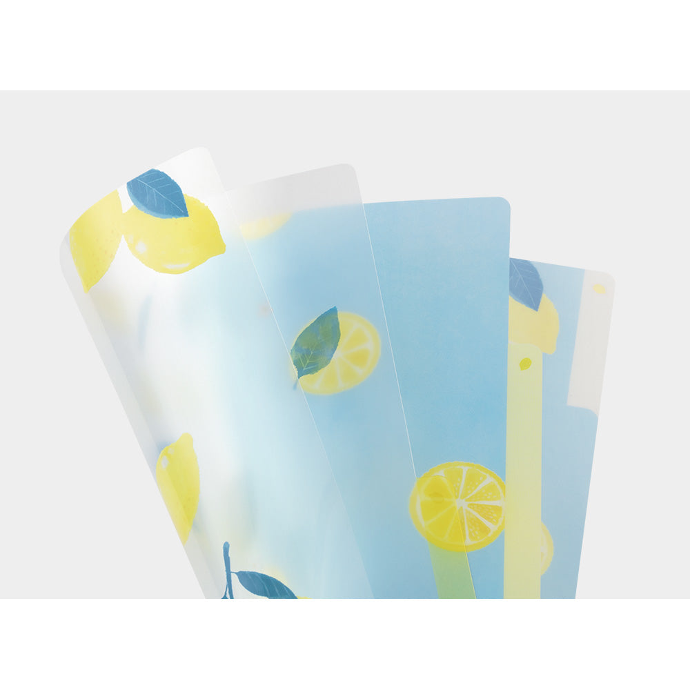 Pochette 3 Onglets A5, Citron