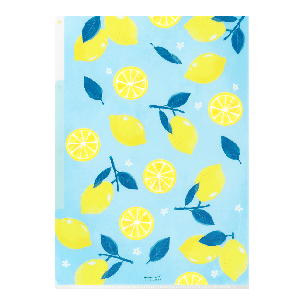 Pochette 3 Onglets A4, Citron