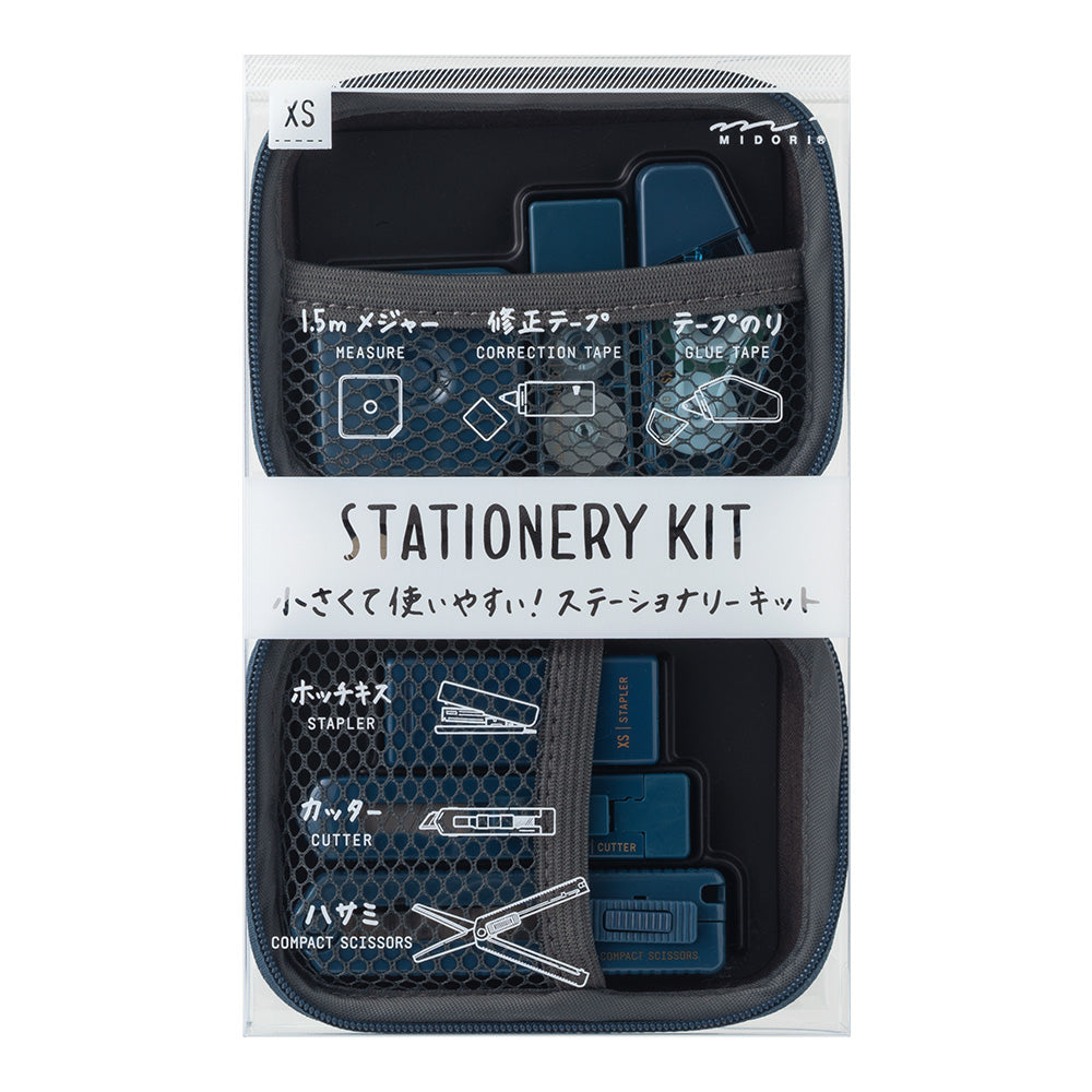 XS Kit de Papeterie, Bleu Marine