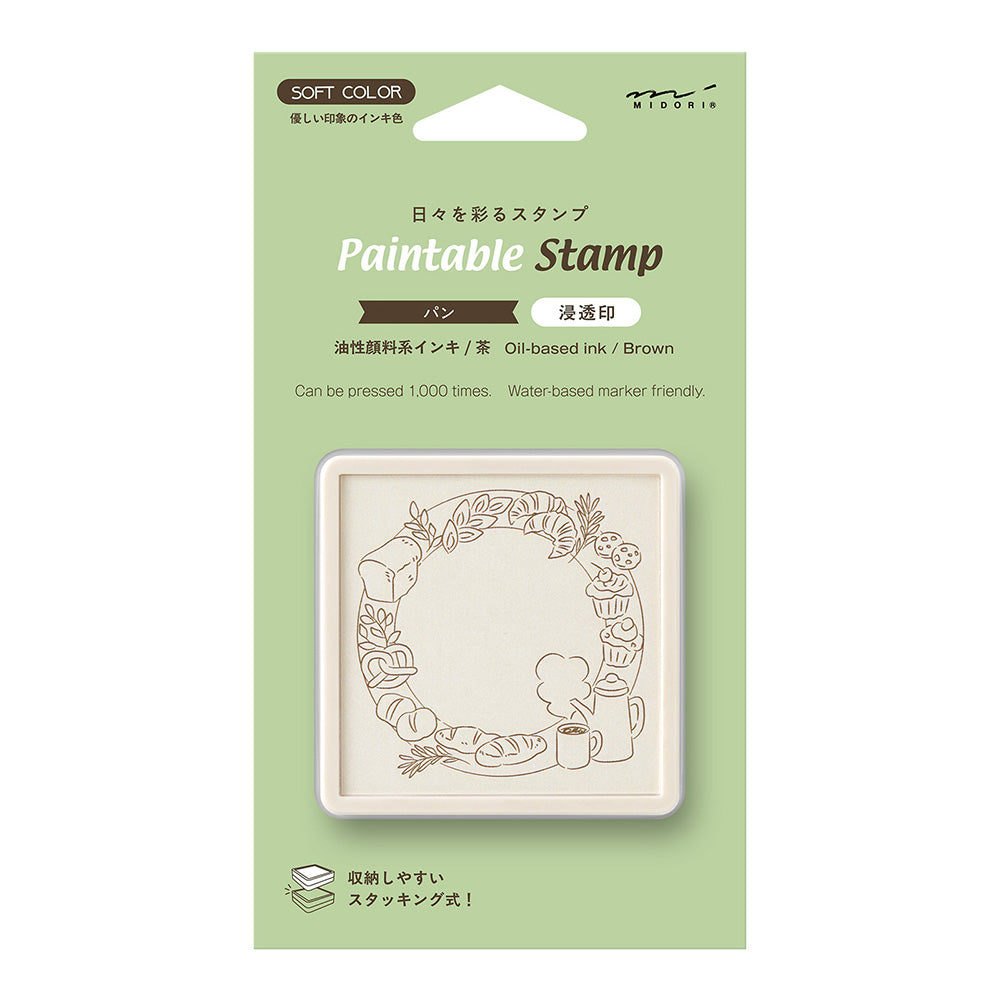 Tampon pré-encré Brun - Pains