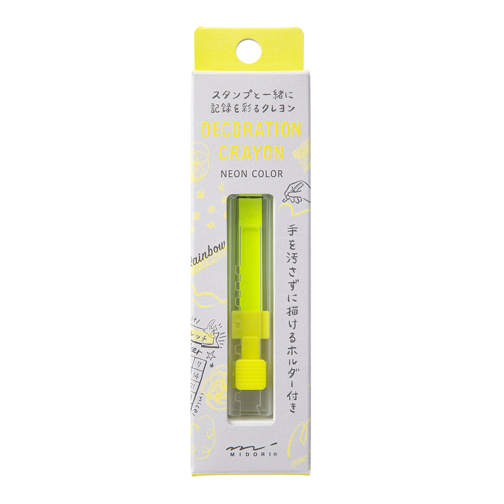 Décoration Crayon Jaune Néon